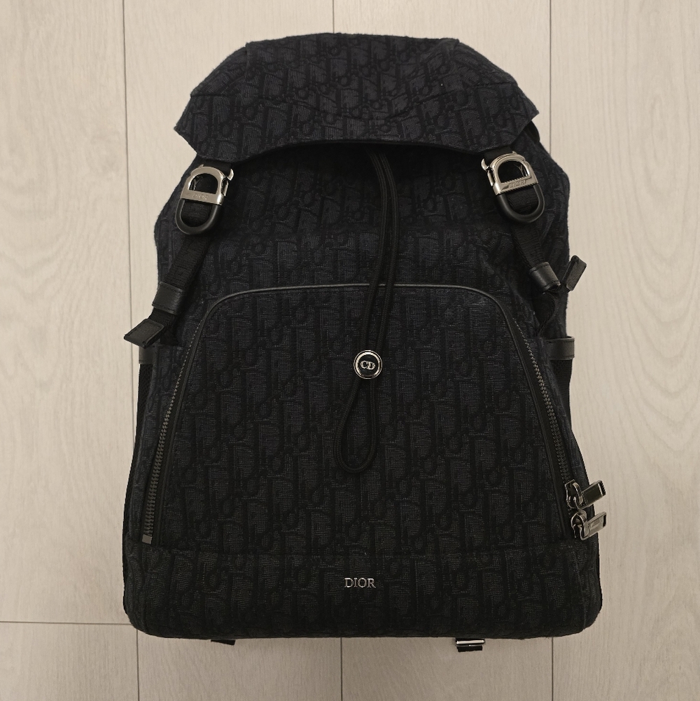 Dior Monogram Black Backpack for Men
